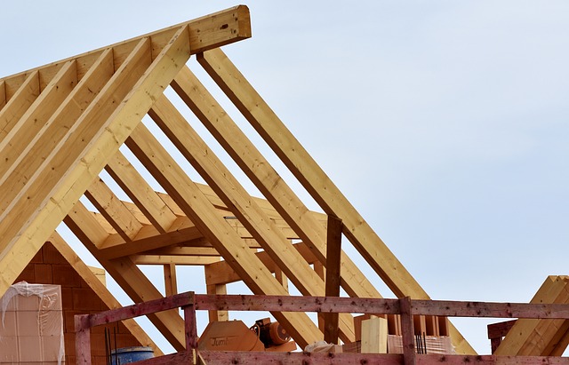 tejado de casa de madera